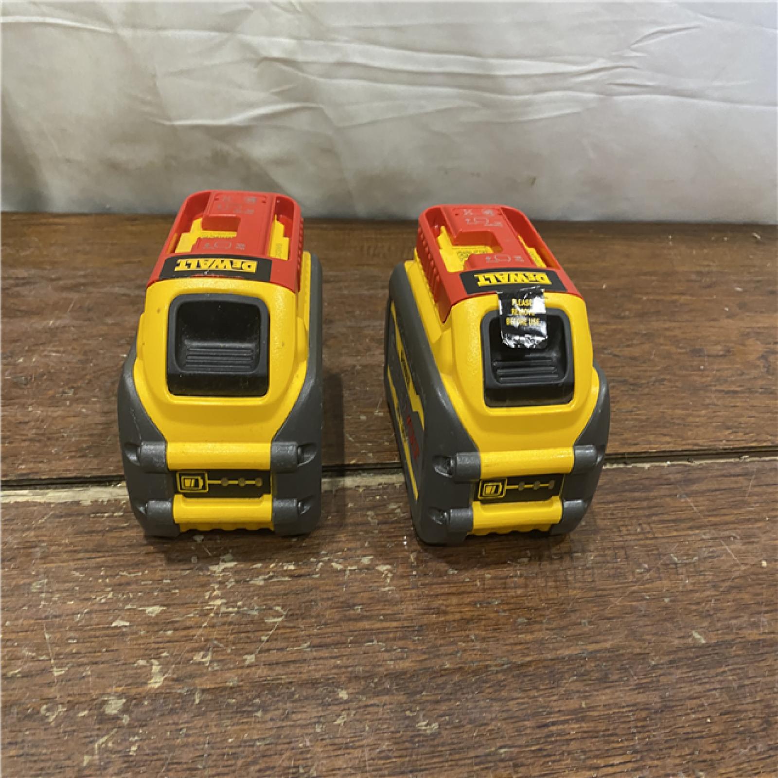 AS-IS DEWALT FLEXVOLT 20V/60V MAX Lithium-Ion 6.0Ah Battery Pack (2 Pack)