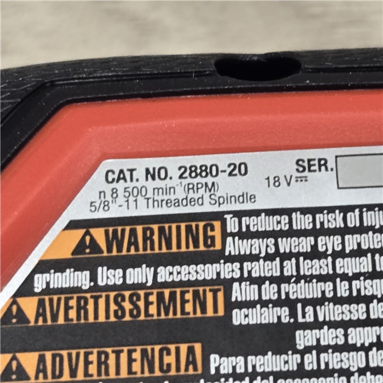 AS-IS Milwaukee 2880-20 FUEL 18V Cordless 4-1/2 in./5 in. Grinder  (Tool-Only)