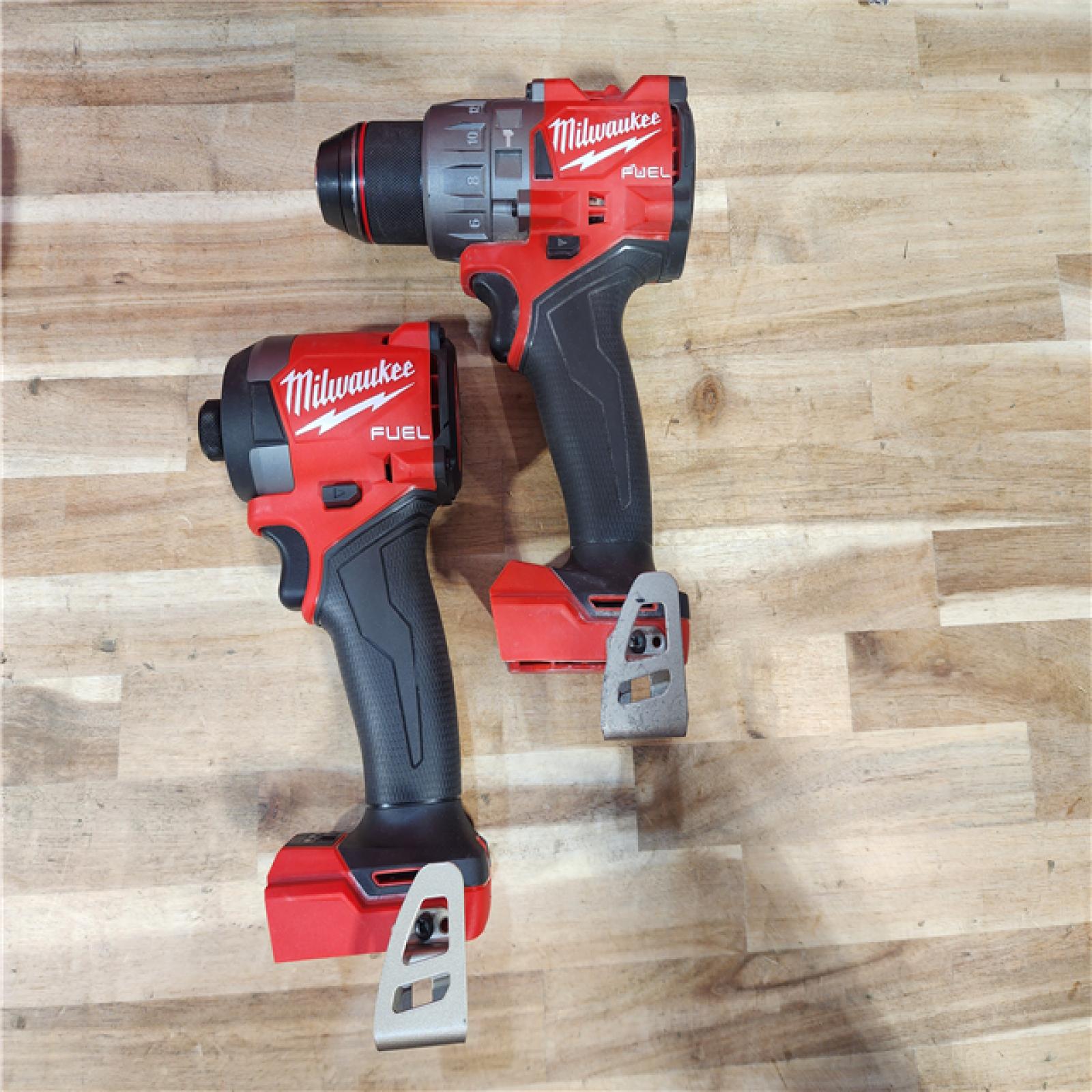 HOUSTON LOCATION - AS-IS Milwaukee  FUEL 18V Lithium-Ion Brushless Cordless Hammer Drill and Impact Driver Combo Kit