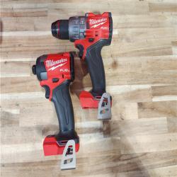 HOUSTON LOCATION - AS-IS Milwaukee  FUEL 18V Lithium-Ion Brushless Cordless Hammer Drill and Impact Driver Combo Kit