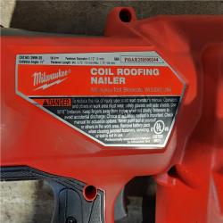 HOUSTON LOCATION - AS-IS Milwaukee M18 FUEL 18-Volt Lithium-Ion Brushless Cordless Coil Roofing Nailer (Tool Only)