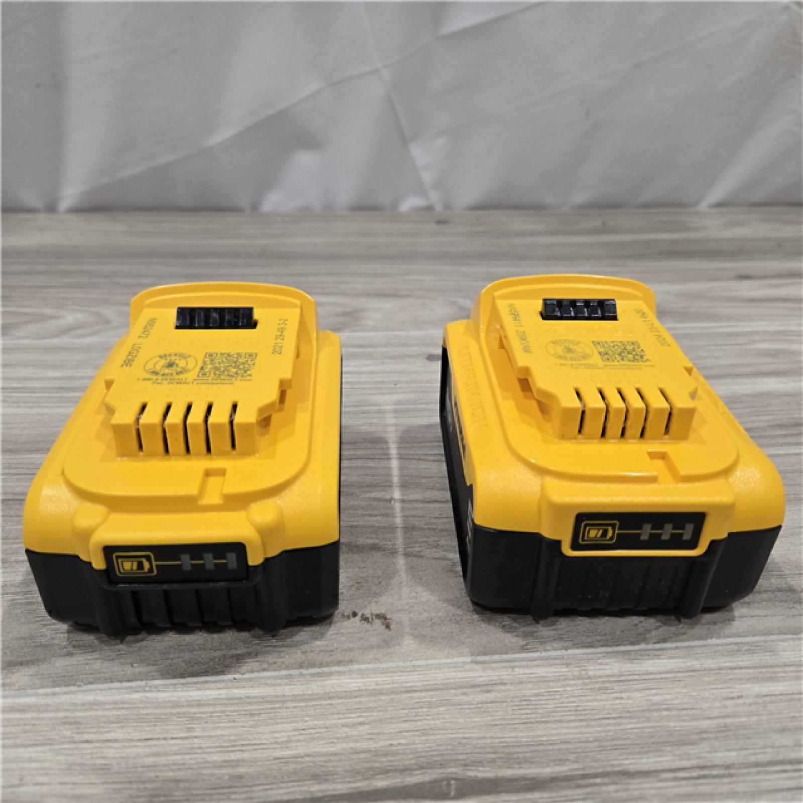 AS-IS DEWALT 20V MAX XR Premium Lithium-Ion 5.0Ah Battery Pack (2 Pack)