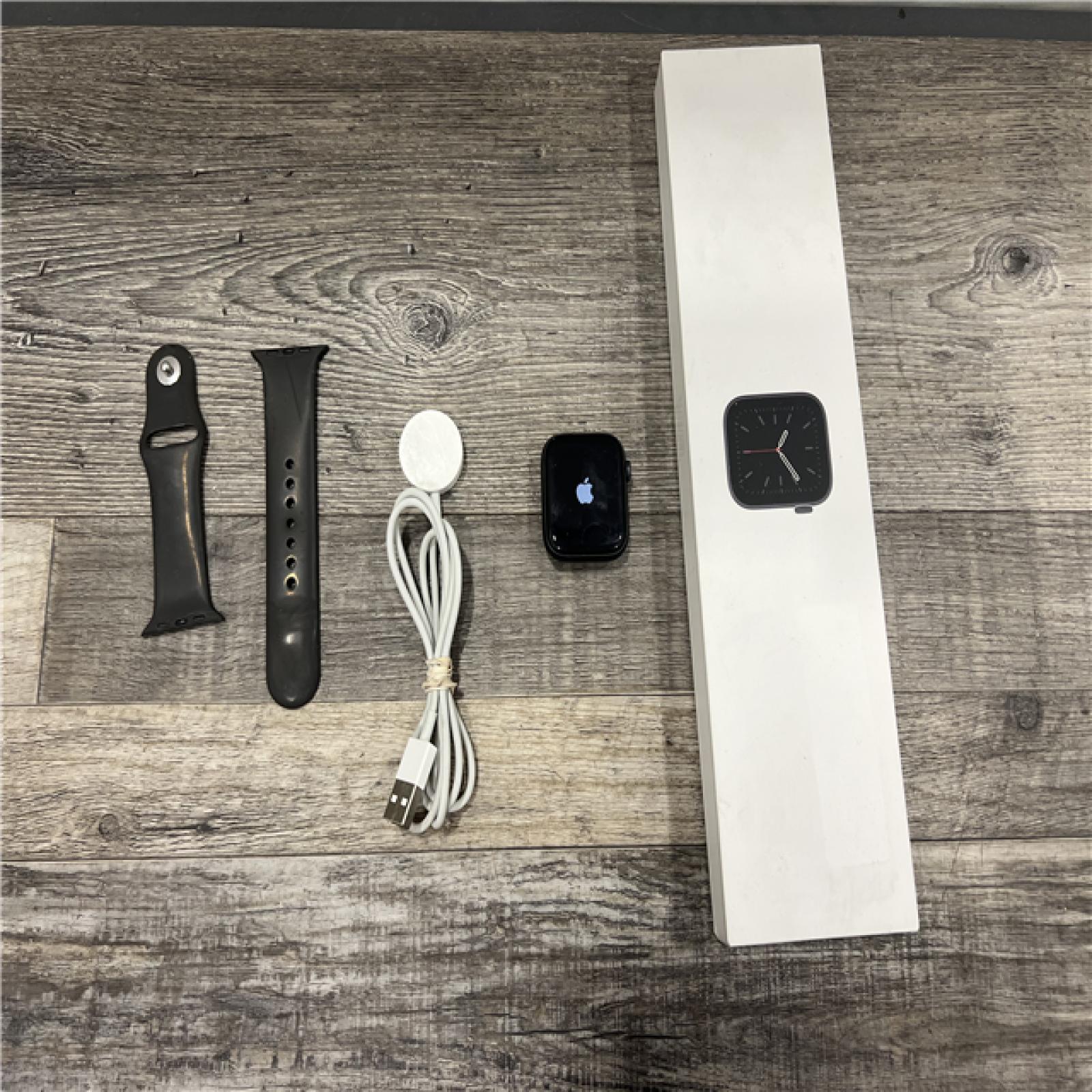 AS-IS Apple Watch Series 6 (GPS+Cellular, 44mm) - Black Sport Band- WR-50M