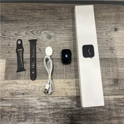 AS-IS Apple Watch Series 6 (GPS+Cellular, 44mm) - Black Sport Band- WR-50M