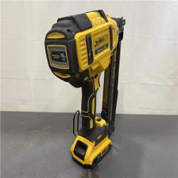 AS-IS - DeWalt 20V MAX XR 16-Gauge Electric Cordless Angled Finishing Nailer Kit