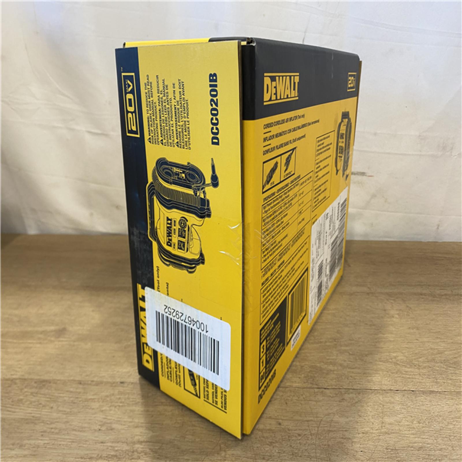 NEW! DEWALT 20V MAX Cordless Electric Portable Inflator (Tool Only)