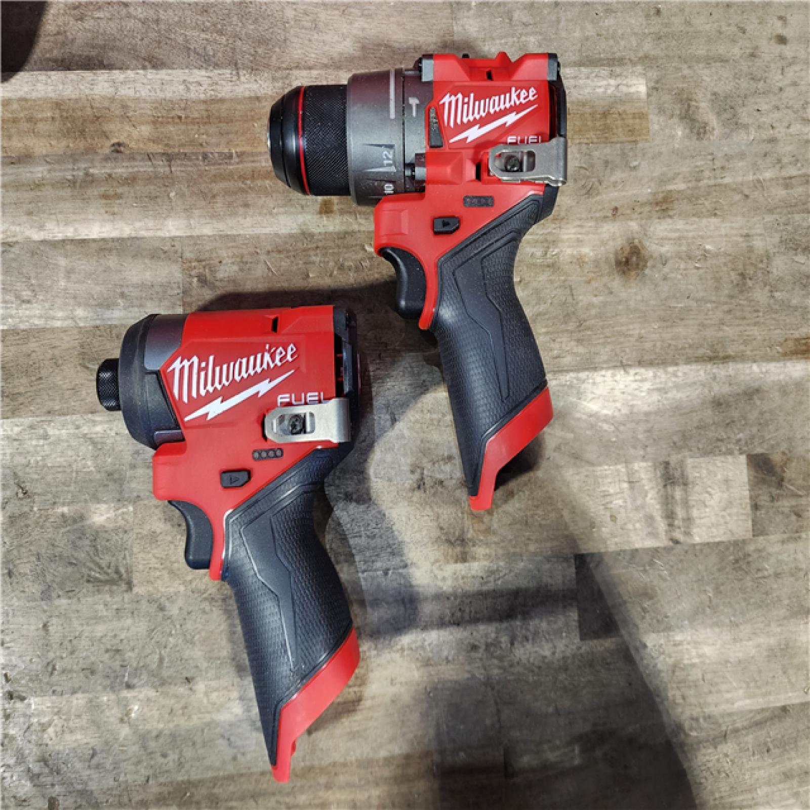 HOUSTON LOCATION - AS-IS Milwaukee 3497-22 12V Brushless Hammer Drill and Impact Driver Combo Kit