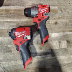 HOUSTON LOCATION - AS-IS Milwaukee 3497-22 12V Brushless Hammer Drill and Impact Driver Combo Kit