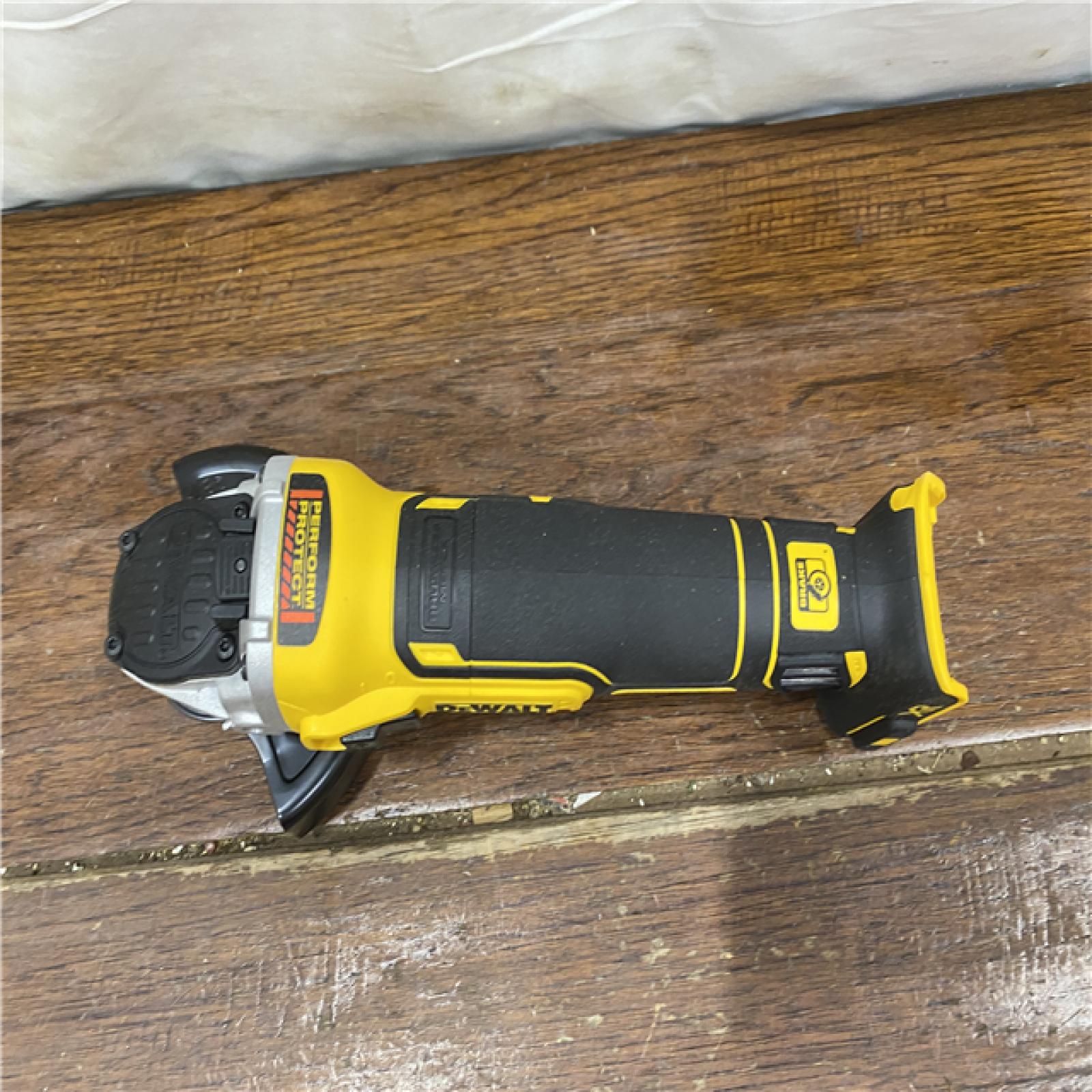 AS-IS DeWalt DCG405B 20V Max XR 4.5-Inch Slide Switch Small Angle Grinder (Tool Only)