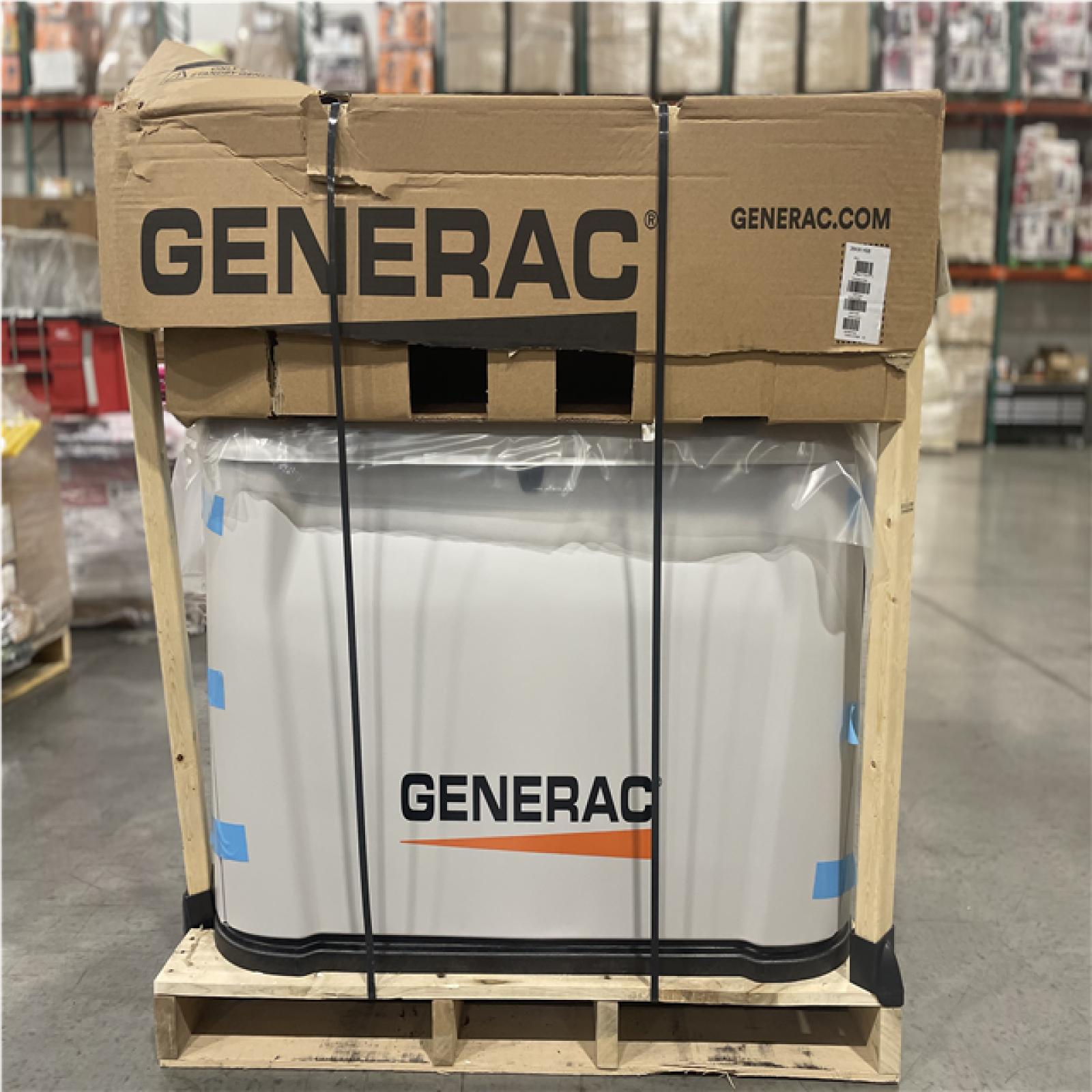 DALLAS LOCATION- GENERAC 26kW Air-Cooled Auto Start Natural Gas or Propane Generator and 200 Amp Transfer Switch w/ Smart Monitoring