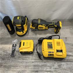 AS-IS DEWALT 20V MAX XR Lithium-Ion Cordless 2-Tool Combo Oscillating Multi-Tool and 5 Random Orbital Sander