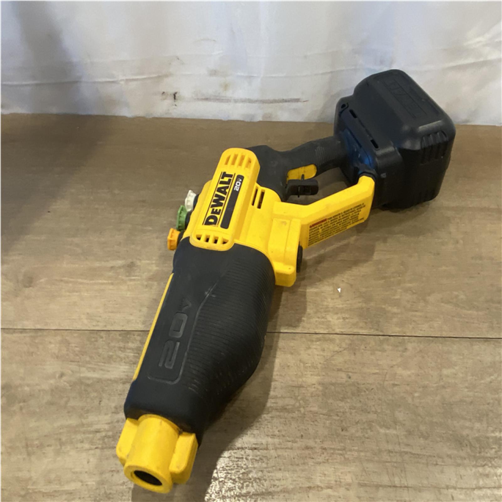AS-IS DEWALT 20V MAX 550 PSI 1.0 GPM Cold Water Cordless Power Cleaner with 4-Nozzles (Tool Only)