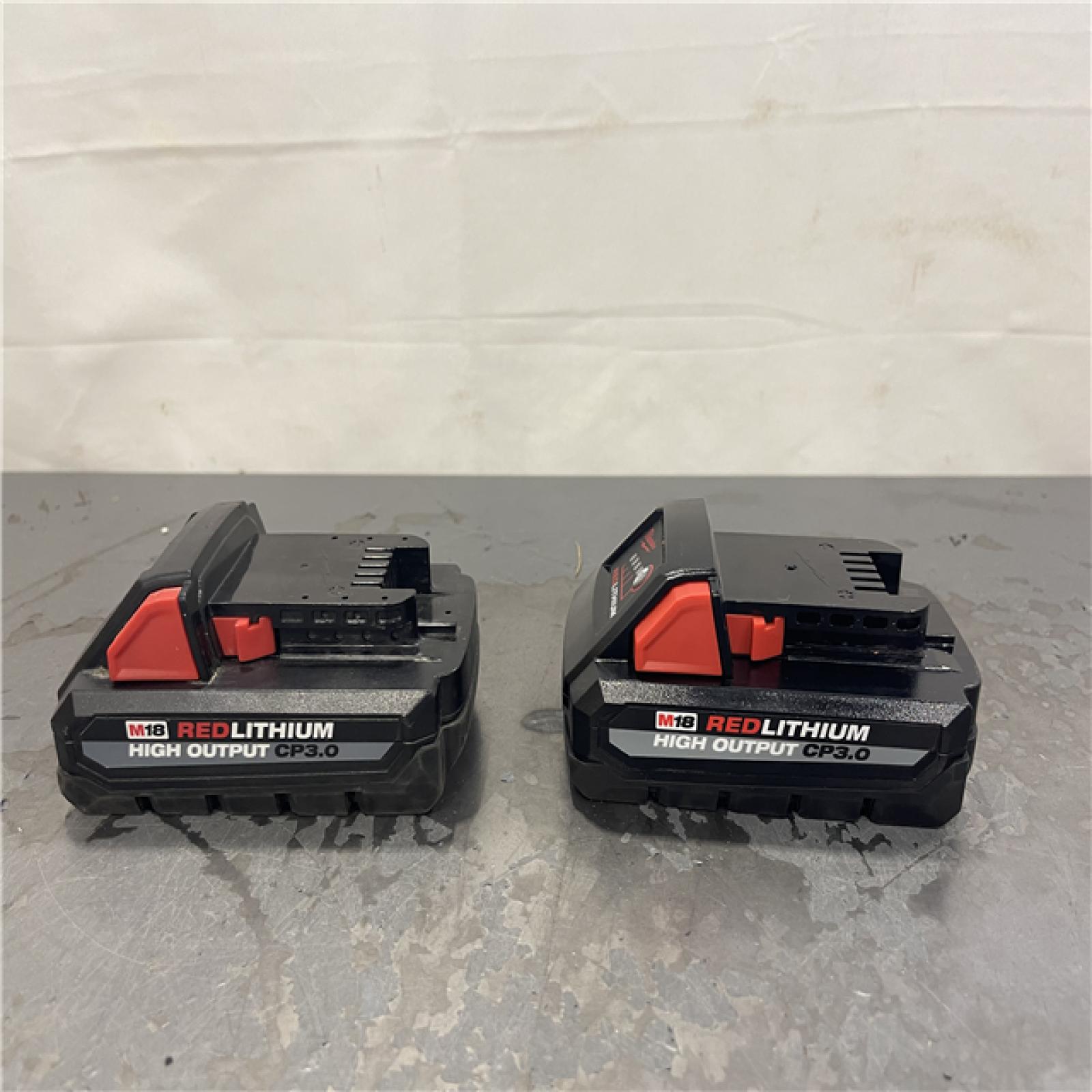 AS-IS- MILWAUKEE 18-Volt Lithium-Ion HIGH OUTPUT CP 3.0Ah Battery Pack (2-Pack)