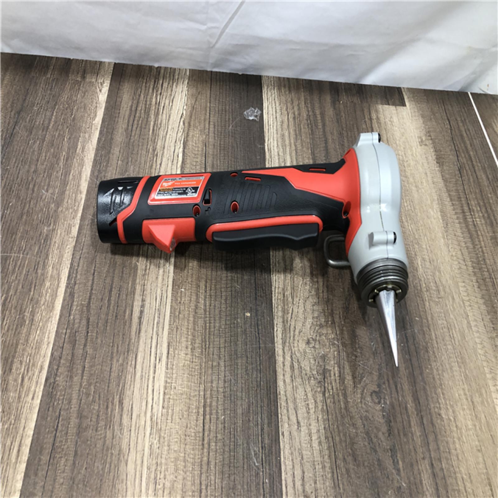 AS-IS Milwaukee M12 Cordless PEX Expansion Tool Kit with 1 in. Plastic Tubing Cutter