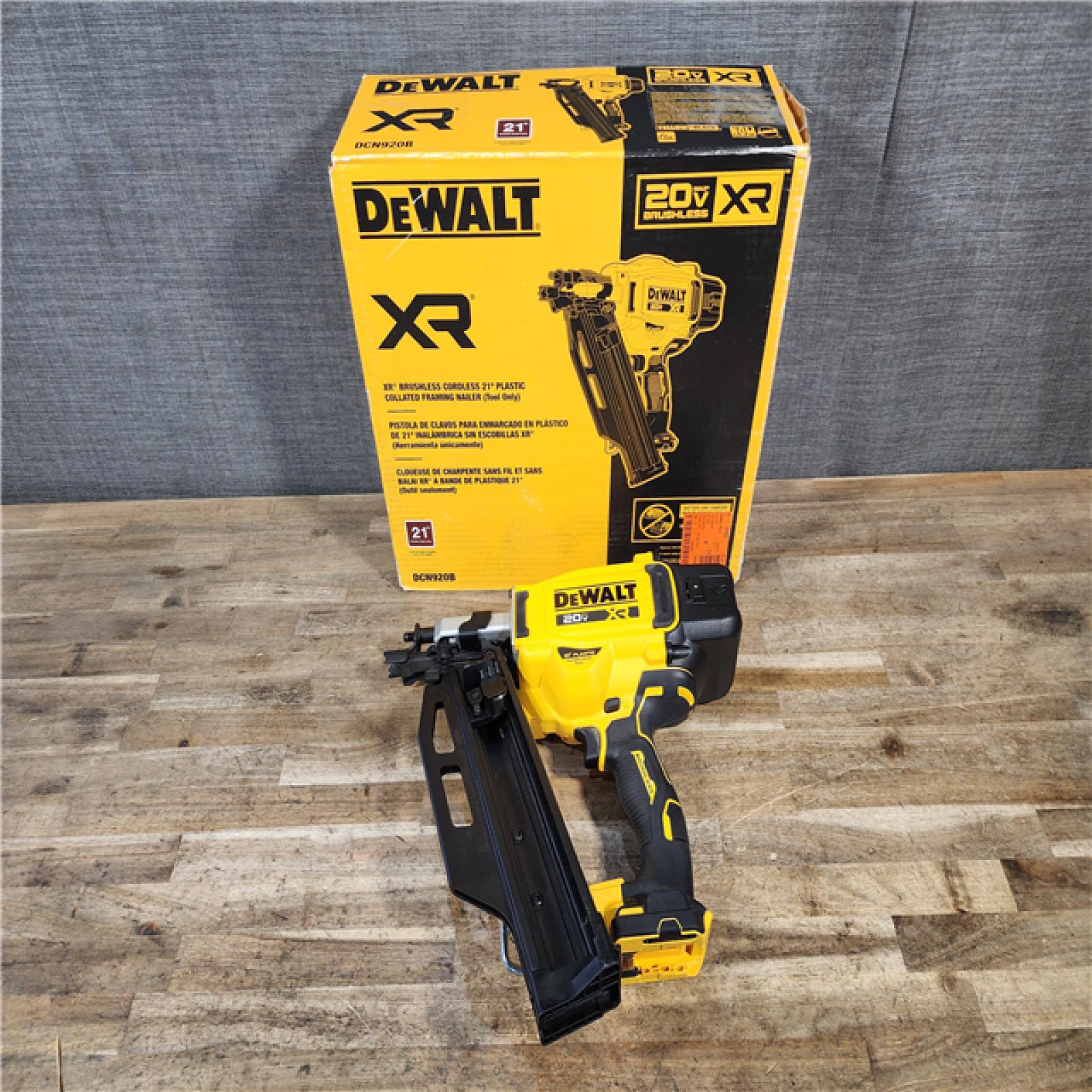 HOUSTON LOCATION - AS-IS DEWALT 20-Volt 21° Cordless Framing Nailer (Tool-Only)