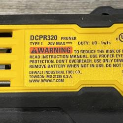 AS-IS DEWALT 20V MAX Cordless Battery Powered Pruner Kit