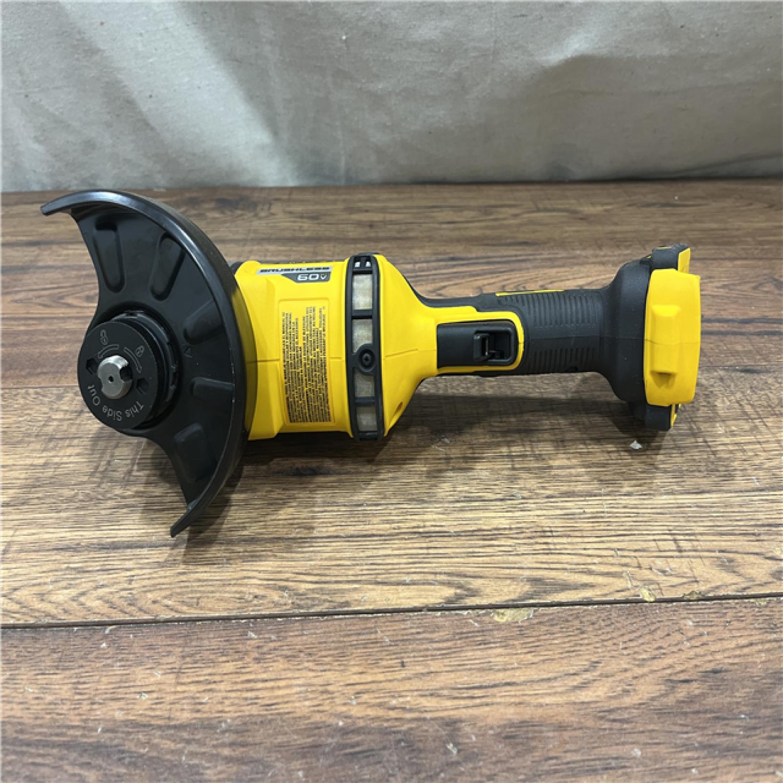 AS-IS DEWALT 60V MAX Cordless Brushless 4.5 in. to 6 in. Small Angle Grinder with Kickback Brake (Tool Only)