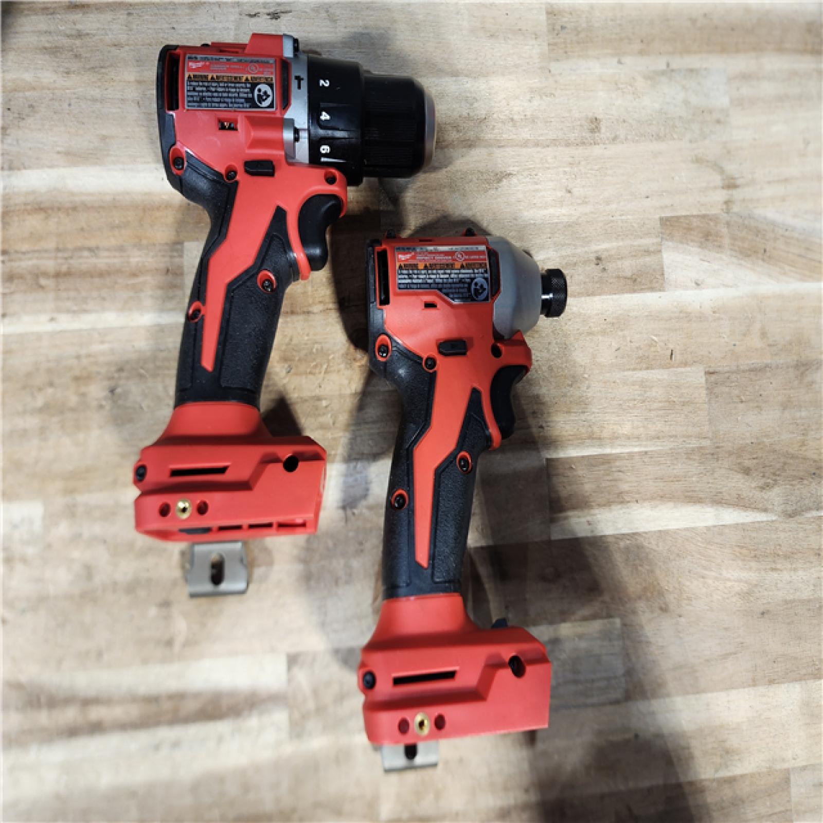 HOUSTON LOCATION - AS-IS M18 18-Volt Lithium-Ion Brushless Cordless Compact Hammer Drill/Impact Combo Kit (2-Tool) with (2) Batteries  Bag