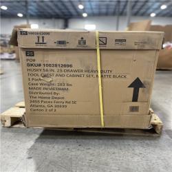 DALLAS LOCATION- AS-IS HUSKY 56IN. 23 DRAWER TOOL CHEST AND CABINET