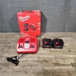 HOUSTON LOCATION - AS-IS M18 18-Volt Lithium-Ion REDLITHIUM FORGE Starter Kit with Two XC 8.0 Ah Battery and Dual Bay Rapid Charger