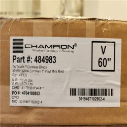 Phoenix Location NEW Champion TruTouch Cordless Blinds 39x60 White Cordless 1 Vinyl Blind 4Pcs Pallet (44 Boxes)