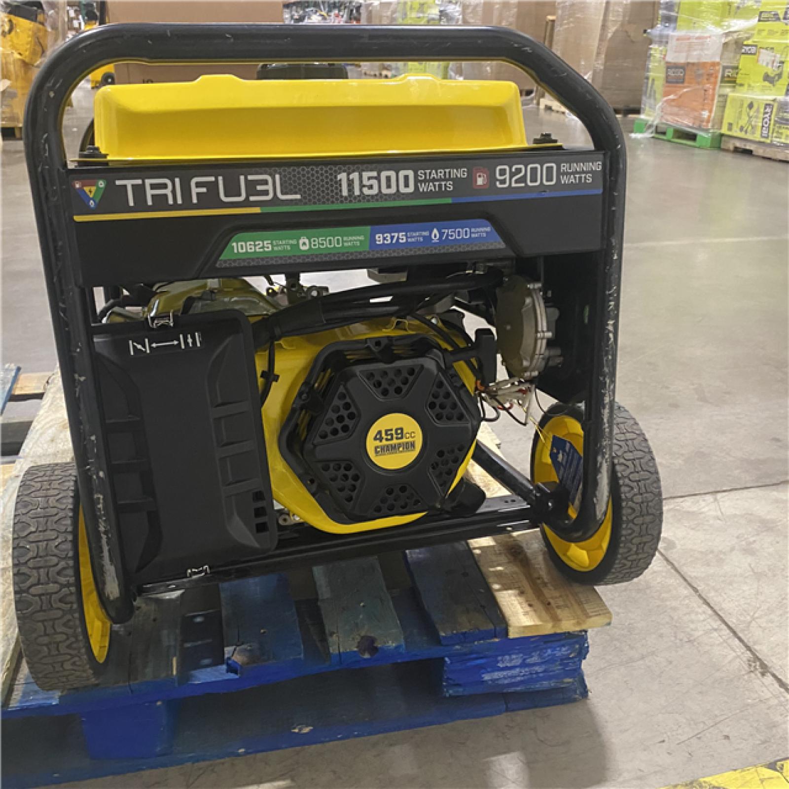 Dallas Location - As-Is Champion 201412 11500W Tri Fuel Generator