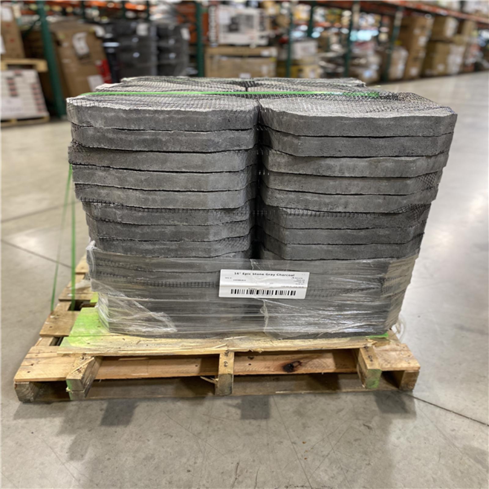 DALLAS LOCATION- OLDCASTLE 16 EPIC STONE GRAY CHARCOAL PALLET (84 UNITS)