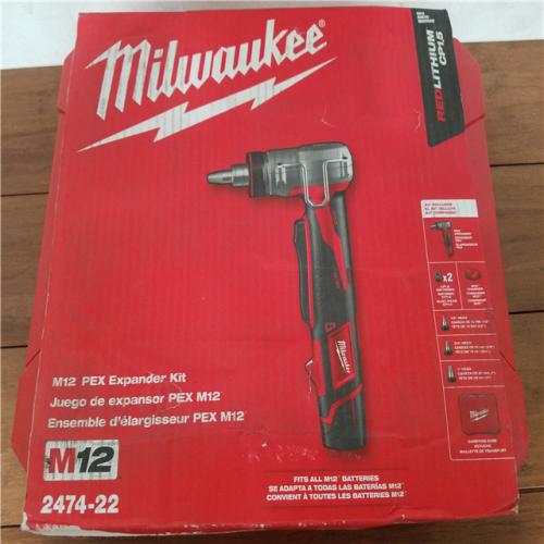 California AS-IS Milwaukee M12 Pex Expander Kit  Includes (1) Battery  Charger & Hard Case