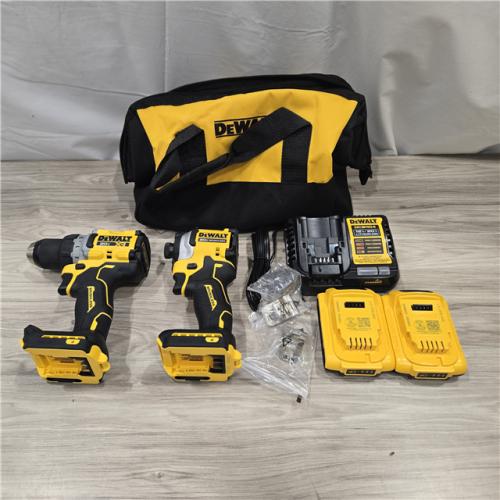 LIKE NEW! - DEWALT 20V MAX XR Cordless Drill/Driver, ATOMIC Impact Driver 2 Tool Combo Kit