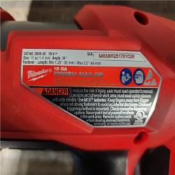 HOUSTON LOCATION - AS-IS Milwaukee 2839-20 M18 FUEL 15 Ga. 18 Volt Brushless Angled Finish Nailer (TOOL ONLY)