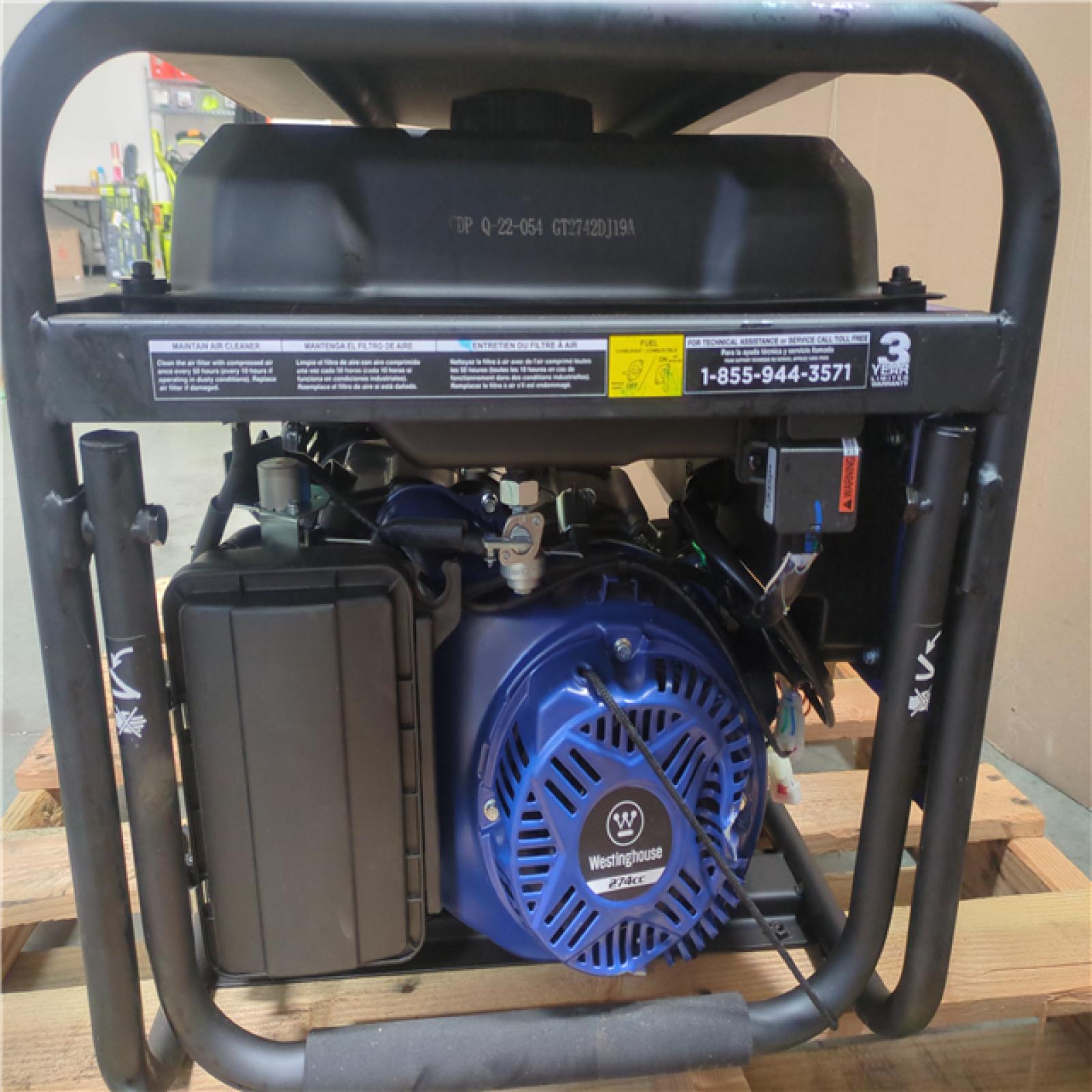 CALIFORNIA AS-IS WESTINGHOUSE PORTABLE GENERATOR