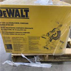 NEW- DeWalt 15 Amps 12 in. Corded Dual-Bevel Sliding Compound Miter Saw