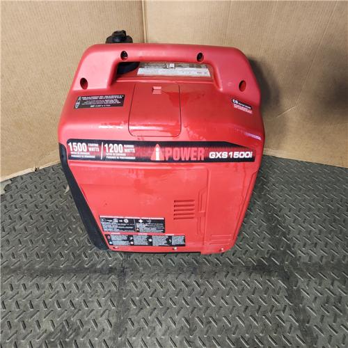 HOUSTON LOCATION - AS-IS 1500-Watt Recoil Start Gasoline Powered Ultra-Light Inverter Generator with 60cc OHV Engine and CO Sensor Shutdown