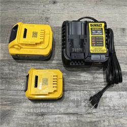 AS-IS DEWALT 20V MAX XR POWERSTACK Lithium-Ion Battery Starter Kit with 5.0Ah and 1.7Ah Batteries and Charger