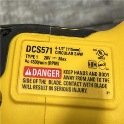 AS-IS DEWALT ATOMIC 20V MAX Cordless Brushless 4-1/2 in. Circular Saw (Tool Only)