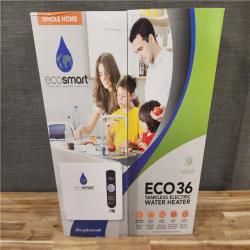 HOUSTON LOCATION - AS-IS (NEW) ECO36 TANKLESS ELECTRIC WATER HEATER
