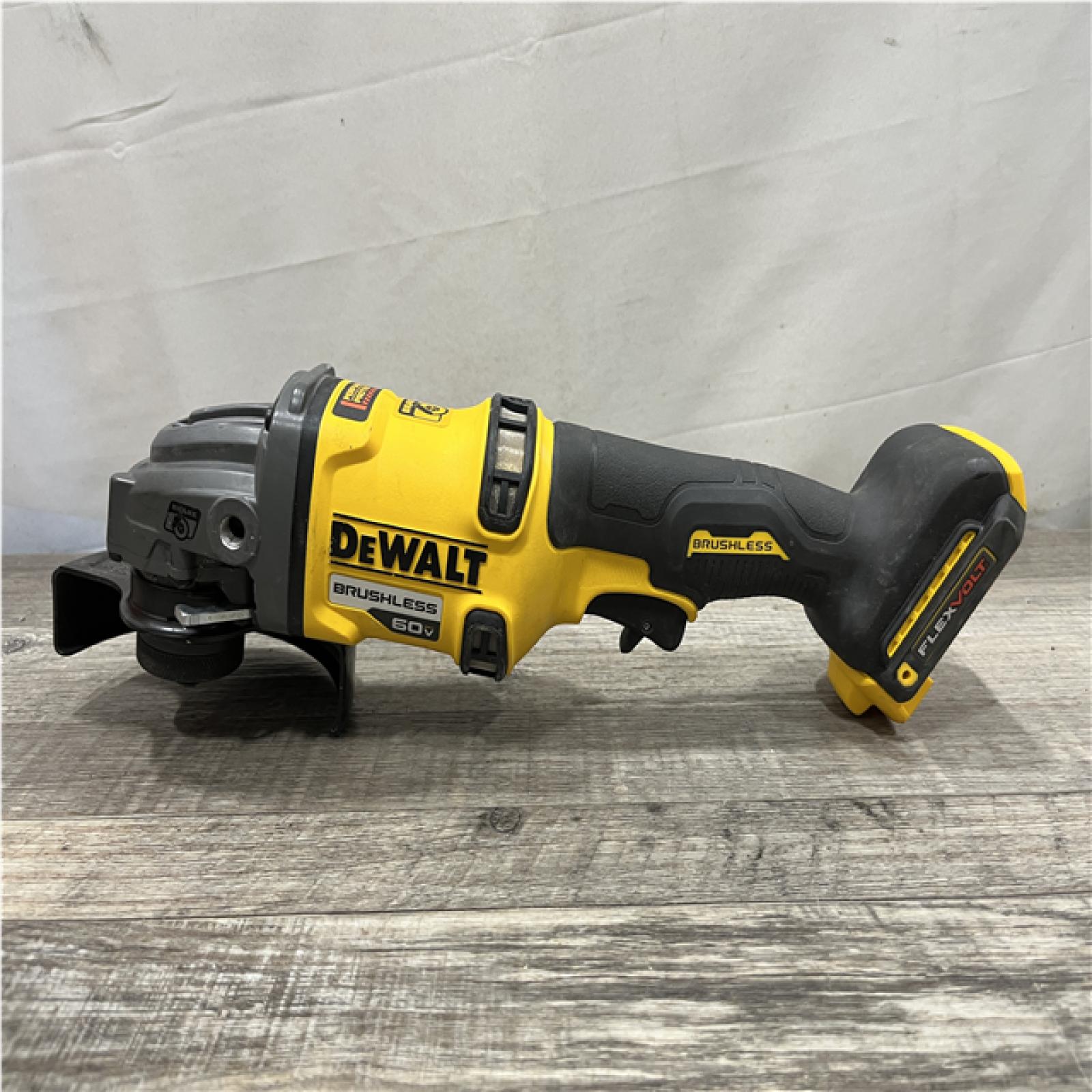 AS-IS DEWALT FLEXVOLT 60V MAX Cordless Brushless 4.5 in. to 6 in. Small Angle Grinder with Kickback Brake (Tool Only)