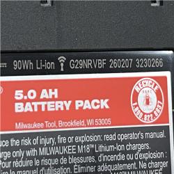 AS-IS Milwaukee 18-Volt Lithium-Ion XC Starter Kit with One 5.0Ah Battery and Charger