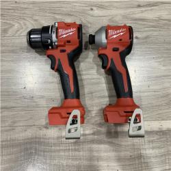 AS-IS Milwaukee 18-Volt Lithium-Ion Brushless Cordless Compact Hammer Drill/Impact Combo Kit
