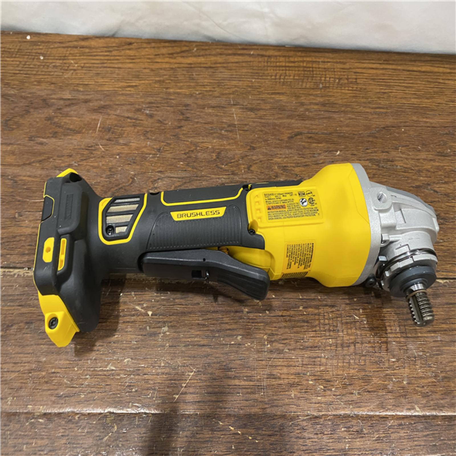 AS-IS DEWALT 60V MAX Cordless Brushless 4.5 in. to 6 in. Small Angle Grinder with Kickback Brake (Tool Only)