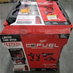 CALIFORNIA NEW MILWAUKEE M18 FUEL 4-TOOL PACKOUT SET (BATTERIES & CHARGER INCLUDED)