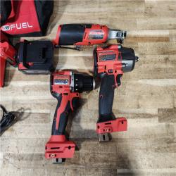 HOUSTON LOCATION - AS - IS Milwaukee 3 Tool Combo Kit W/ (2) Battery & Charger