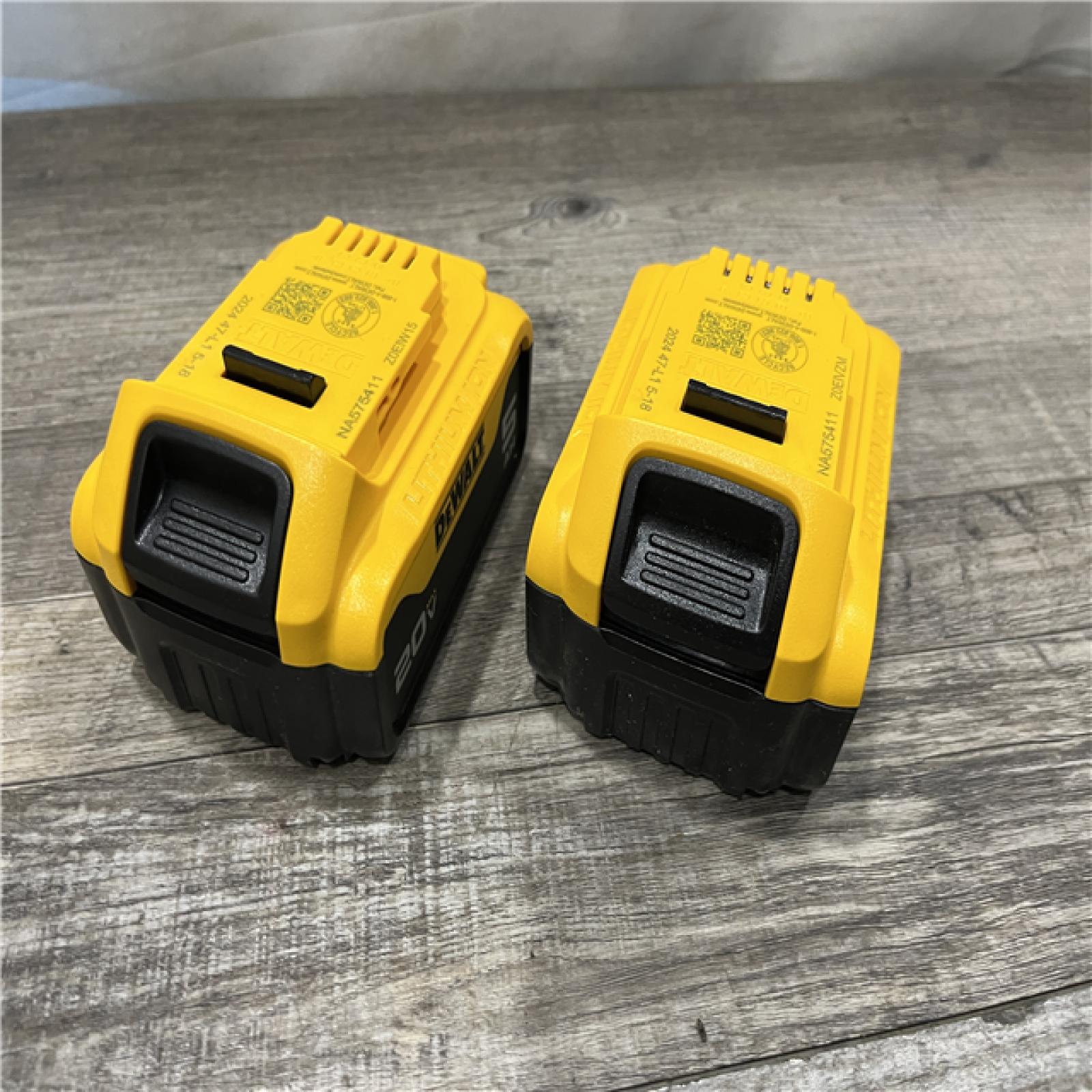 AS-IS DEWALT 20V MAX Lithium-Ion 5.0Ah Battery (2-Pack)