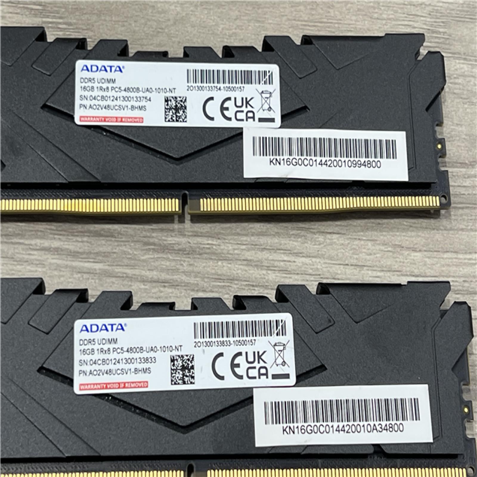 AS-IS ADATA Predator 32GB (2 x 16GB) 4800MHz DDR5 UDIMM RAM WWBN