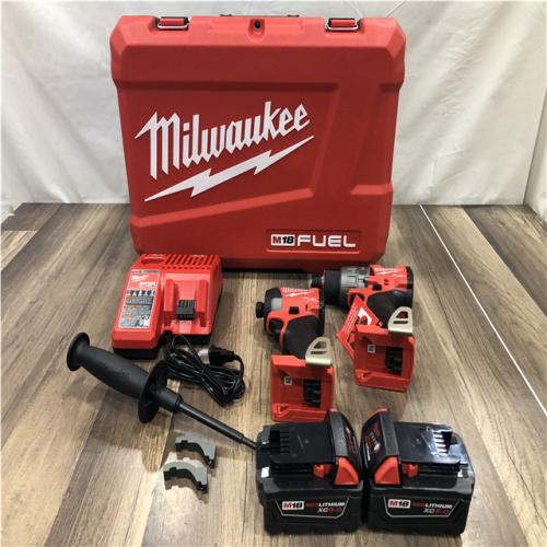 NEW - Milwaukee FUEL 18V Lithium-Ion Brushless Cordless Hammer Drill and Impact Driver Combo Kit