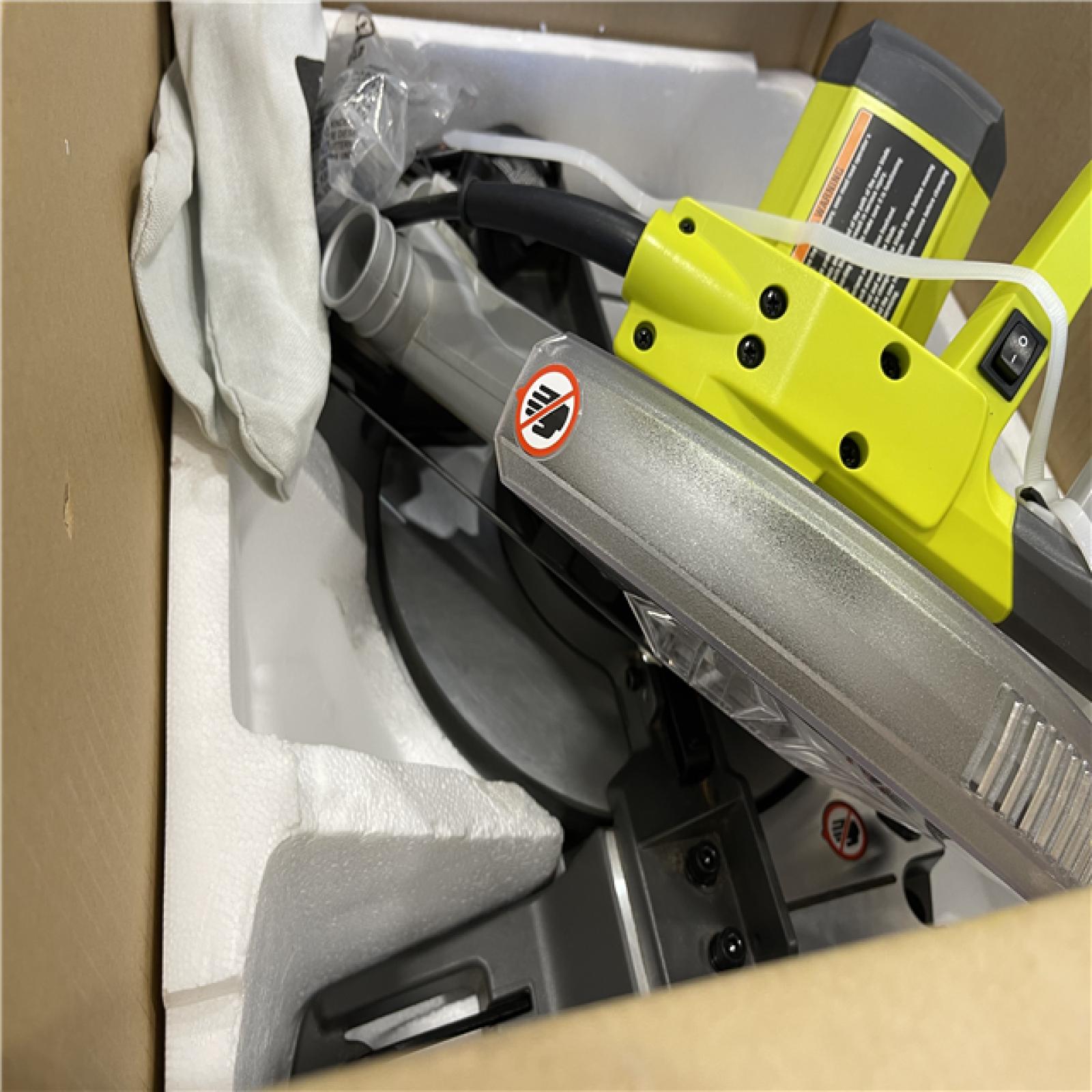 AS-IS - RYOBI 14 Amp Corded 10 in. Compound Miter Saw with LED Cutline Indicator