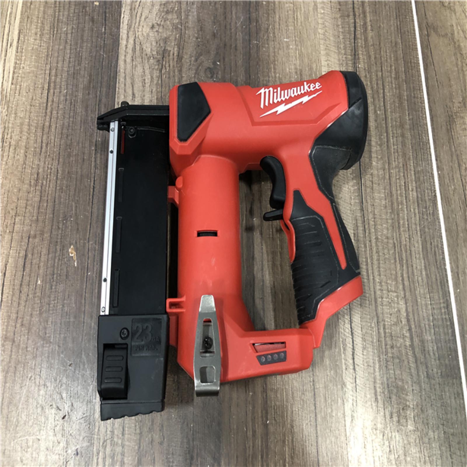 AS-IS Milwaukee 12-Volt 23-Gauge Lithium-Ion Cordless Pin Nailer (Tool-Only)
