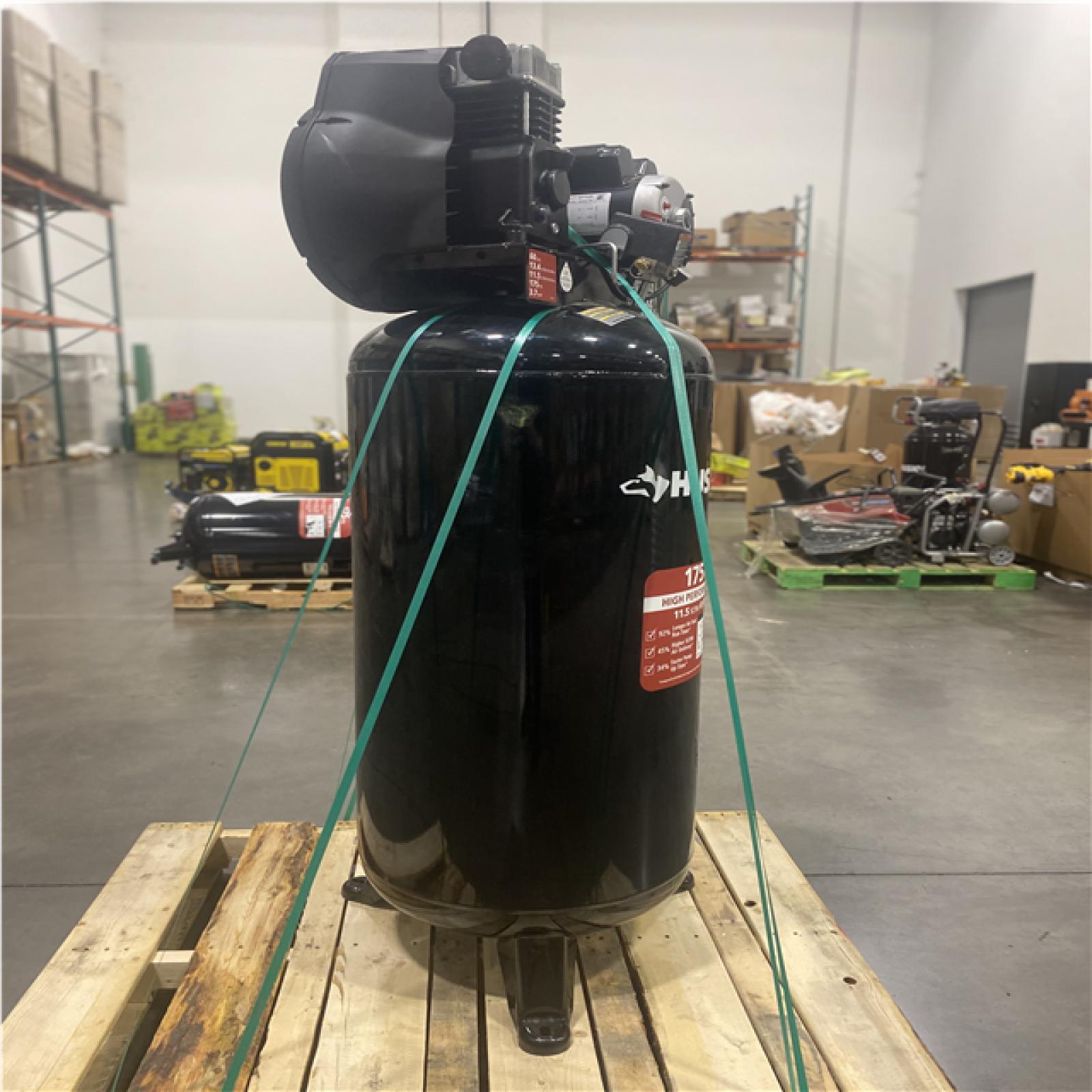Dallas Location - As-Is Husky C603H Stationary Electric Air Compressor