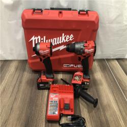 AS-IS Milwaukee FUEL 18V Lithium-Ion Brushless Cordless Hammer Drill and Impact Driver Combo Kit