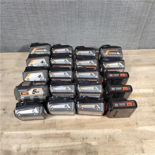 HOUSTON LOCATION - AS-IS MIXED BATTERY PACK QTY - 20